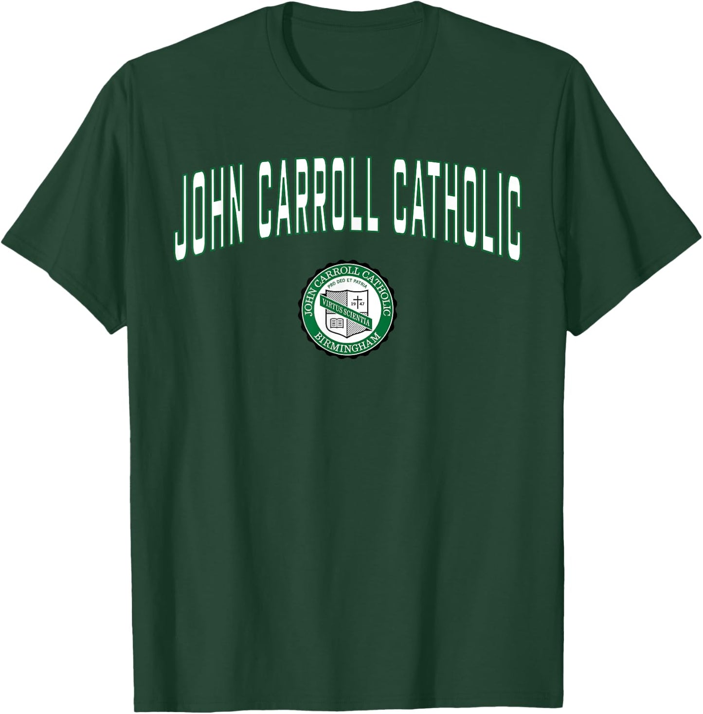 John Carroll Catholic High School Cavaliers T-Shirt - T-Shirt | Forest