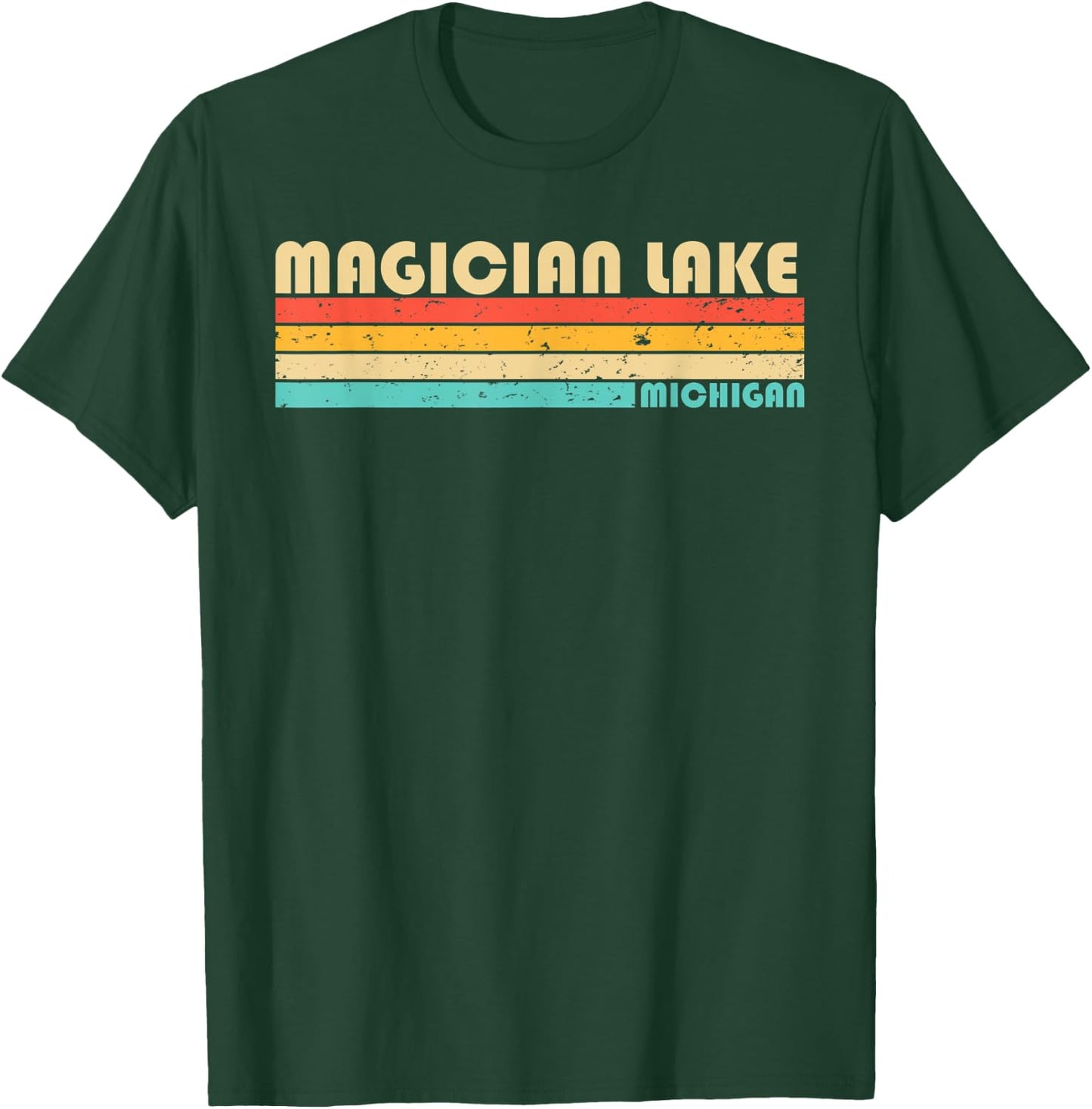 MAGICIAN LAKE MICHIGAN Funny Fishing Camping Summer T-Shirt - T-Shirt | Forest