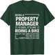 Being A Property Manager Is Easy It's Like Riding A Bike T-Shirt - T-Shirt | Forest