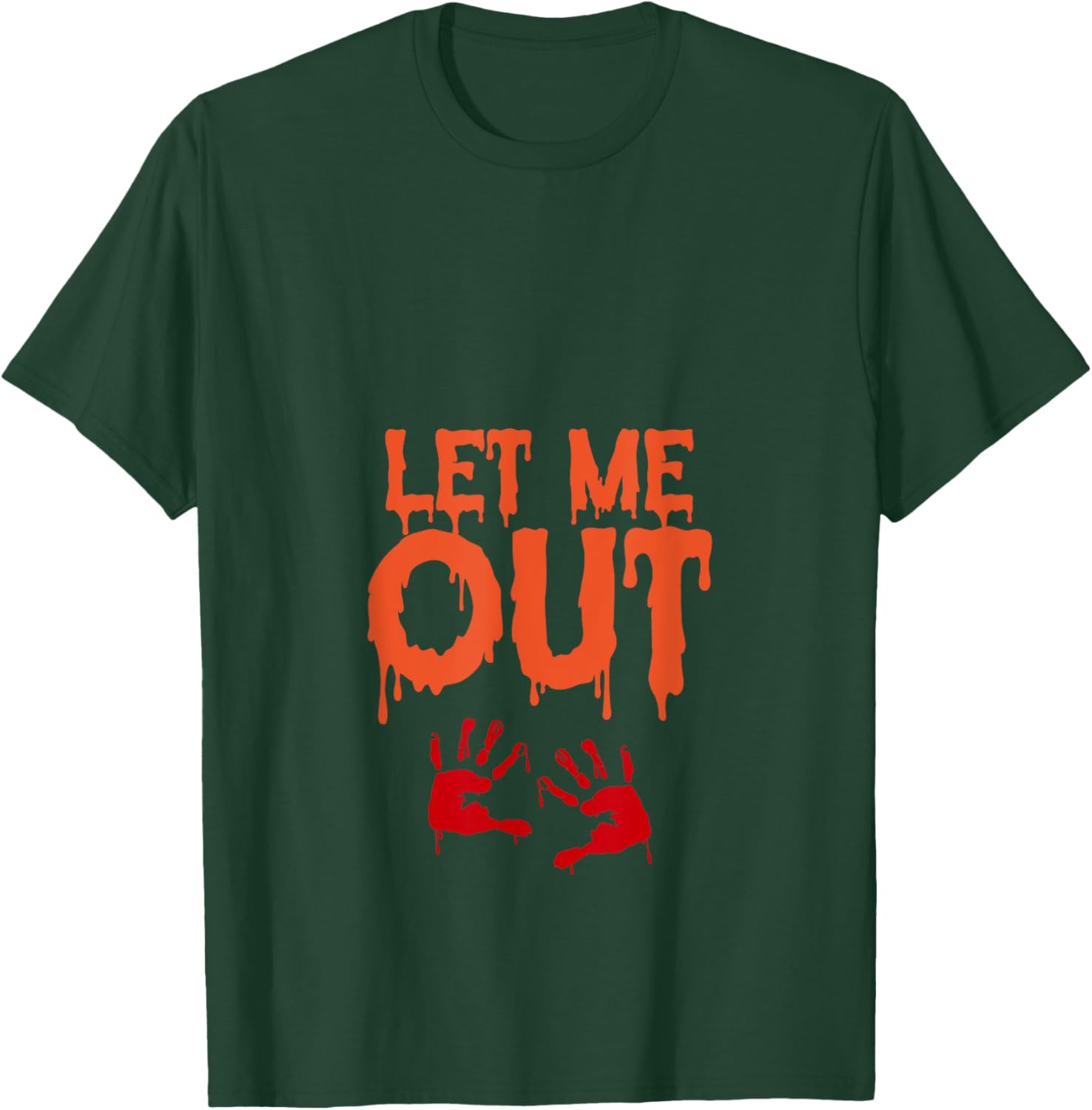 Let Me Out Funny Pregnant Halloween Costume Baby Zombie Mom T-Shirt - T-Shirt | Forest