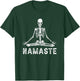 Meditating Skeleton Halloween Costume Lotus Yoga Zen Balance T-Shirt - T-Shirt | Forest