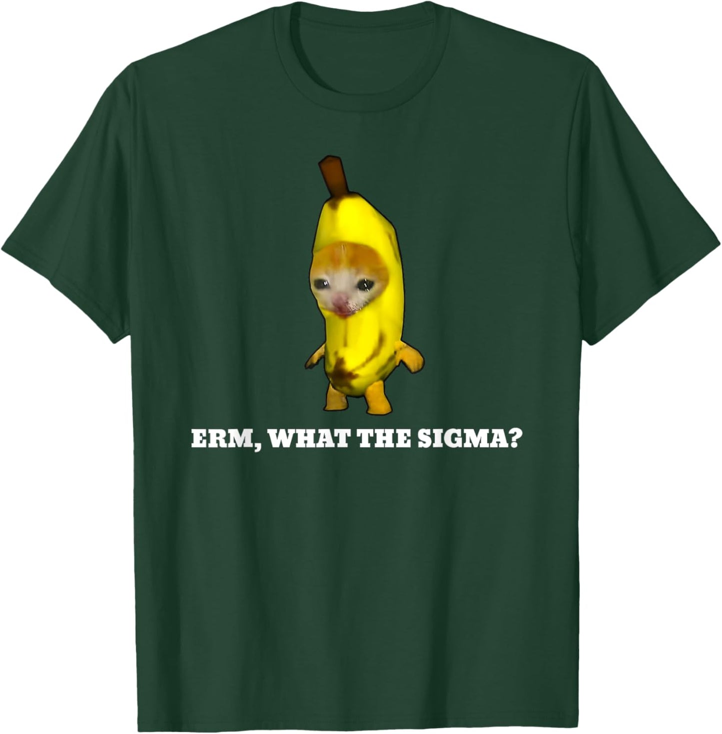 Erm, What Sigma? Cat meme Men Women Girls Kids T-Shirt - T-Shirt | Forest