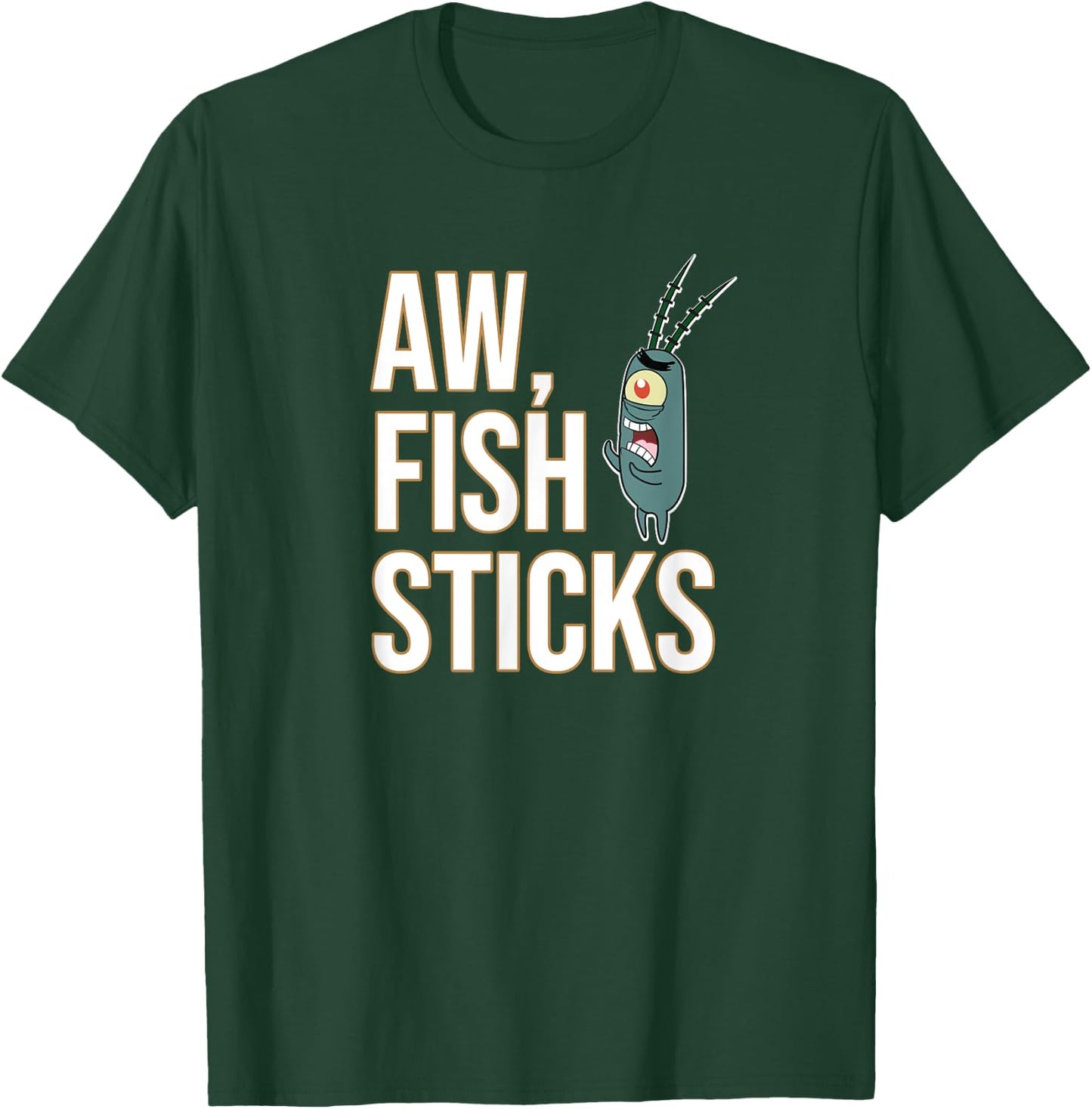 Mademark x SpongeBob SquarePants - Plankton - Aw, Fish Sticks T-Shirt - T-Shirt | Forest