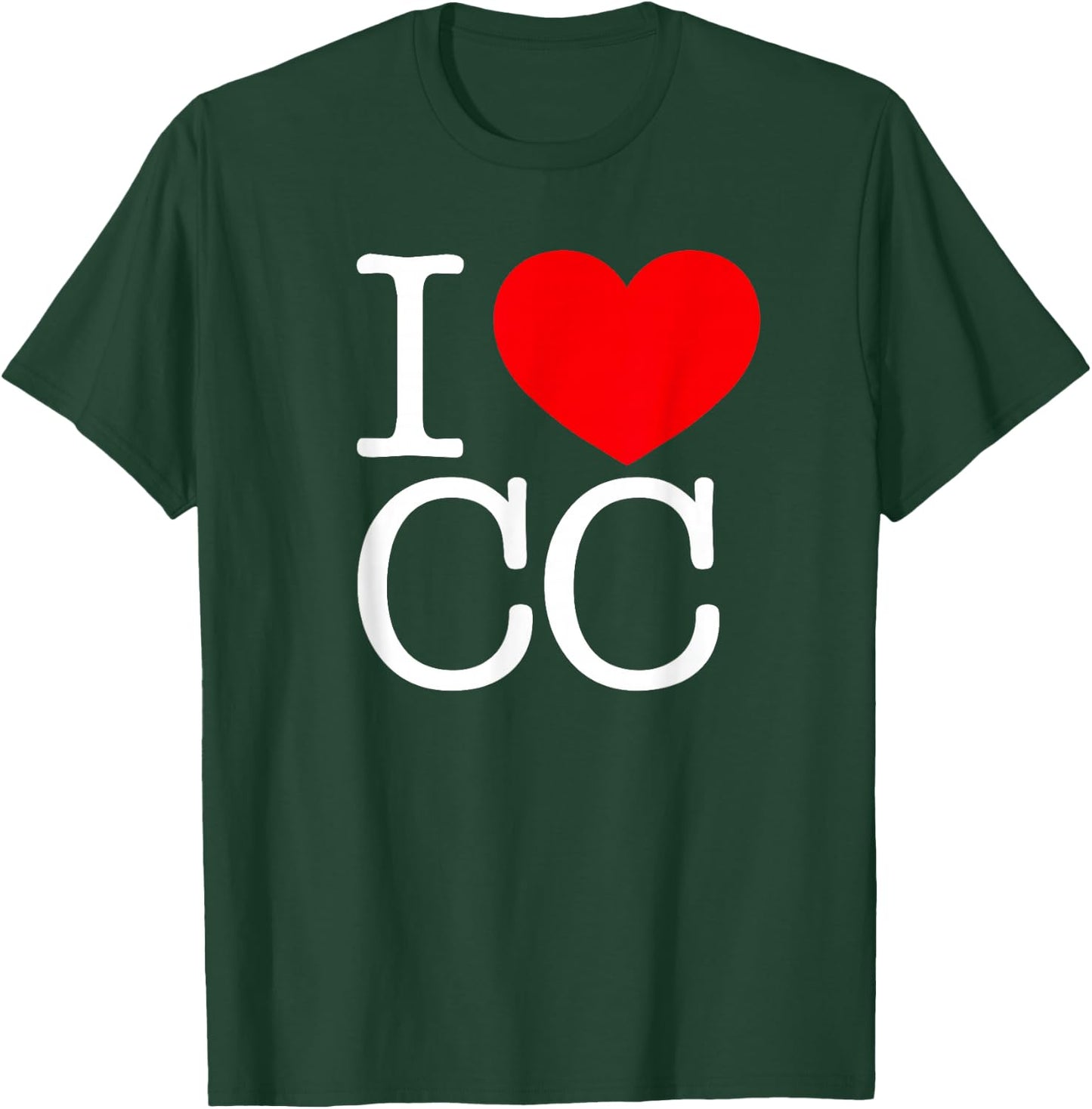 I Love (Heart) CC T-Shirt - T-Shirt | Forest