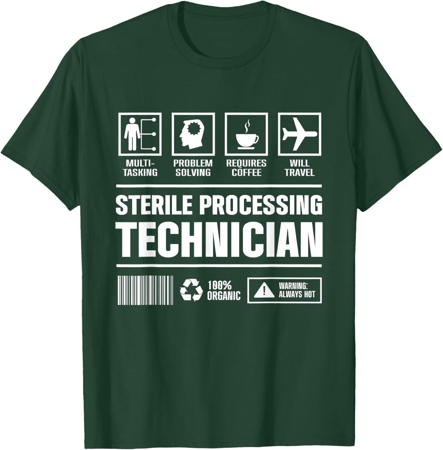 Sterile Processing Technician Solving Funny Tech T-Shirt - T-Shirt | Forest