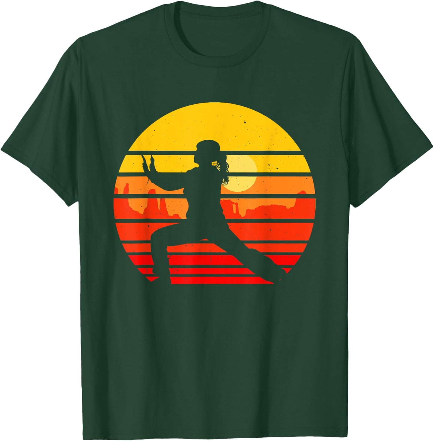 Vintage Tai Chi Martial Arts Fighter Retro Qi Gong T-Shirt - T-Shirt | Forest