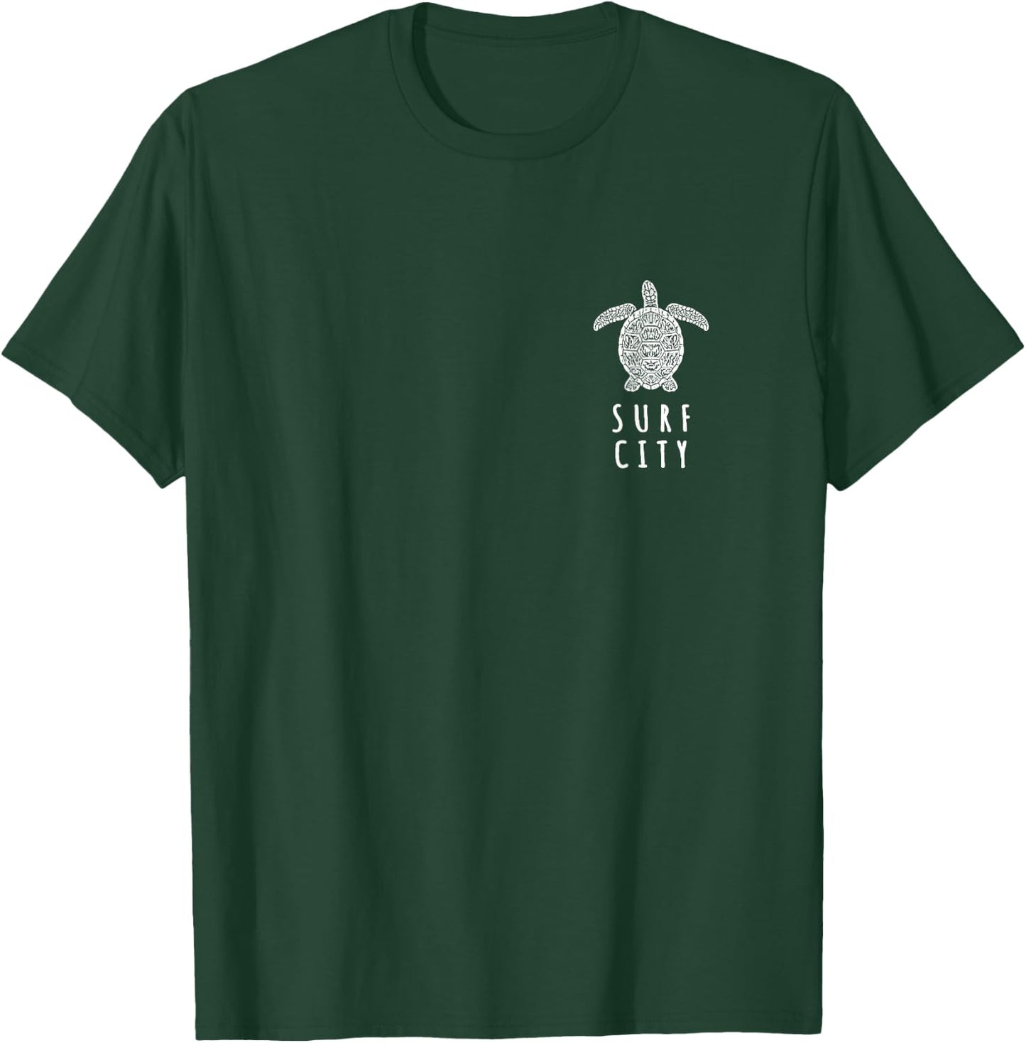 JCombs: Surf City, Topsail Island, NC, Sea Turtle (2-Sided) T-Shirt - T-Shirt | Forest