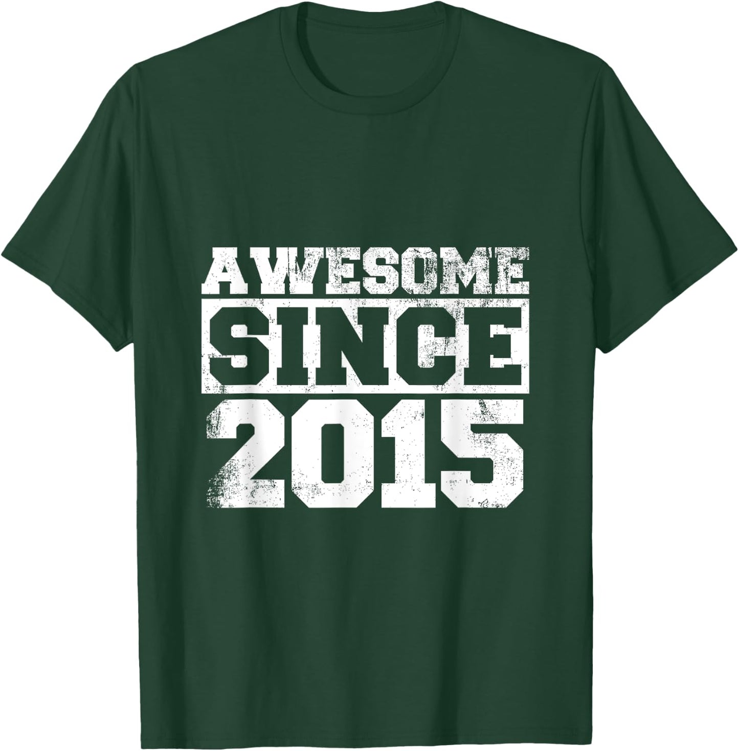 Kids Awesome since 2015 Vintage Style Born in 2015 Birthday T-Shirt - T-Shirt | Forest