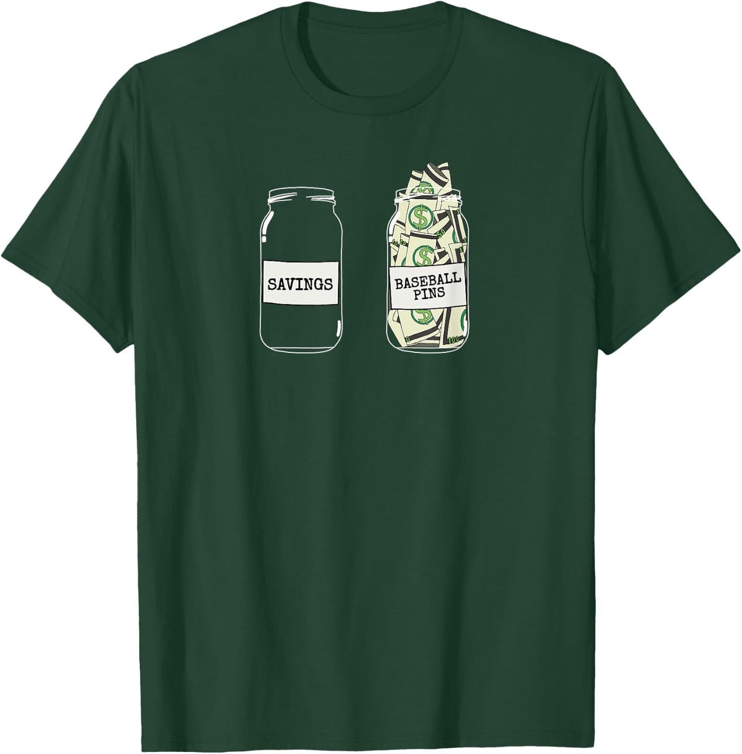 Baseball Trading Pins Baseball Pin Collector T-Shirt - T-Shirt | Forest