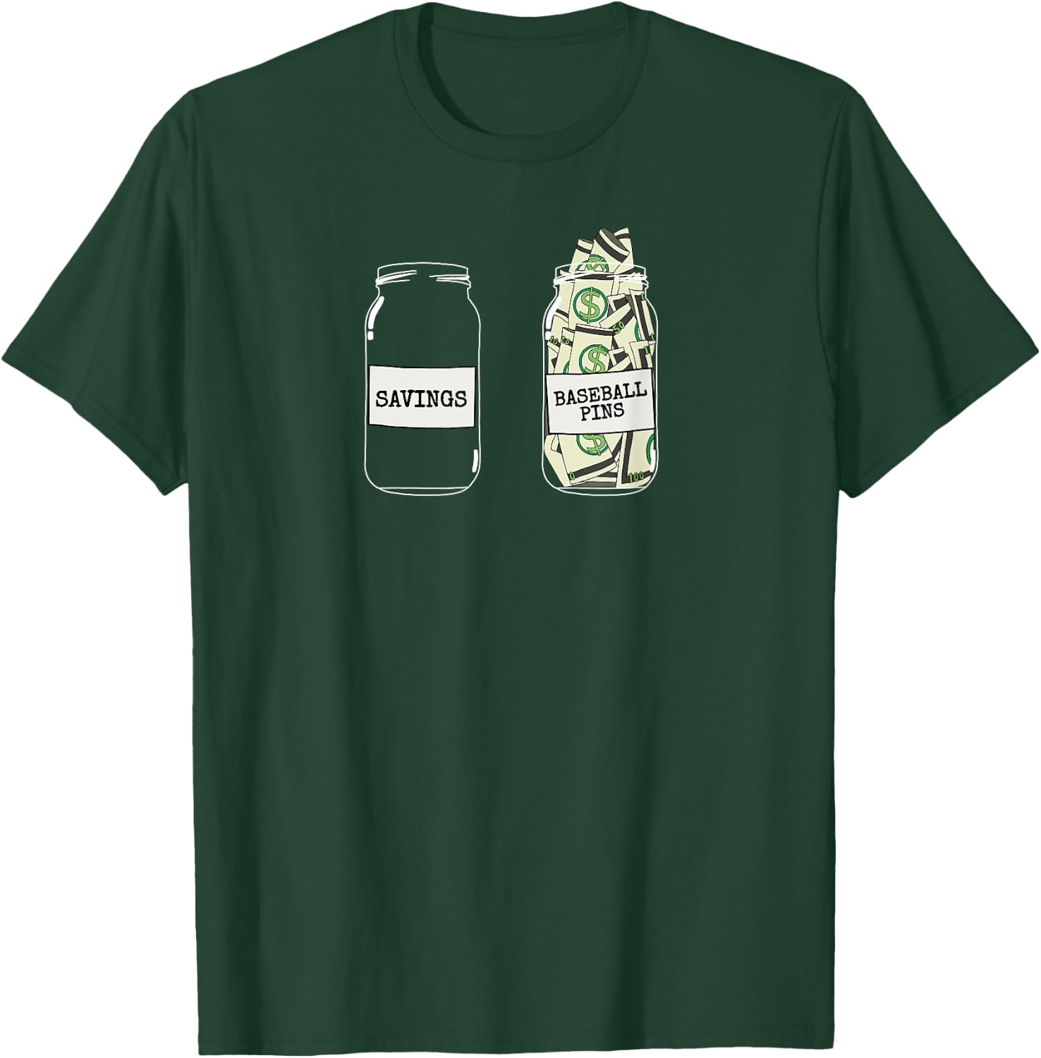 Baseball Trading Pins Baseball Pin Collector T-Shirt - T-Shirt | Forest