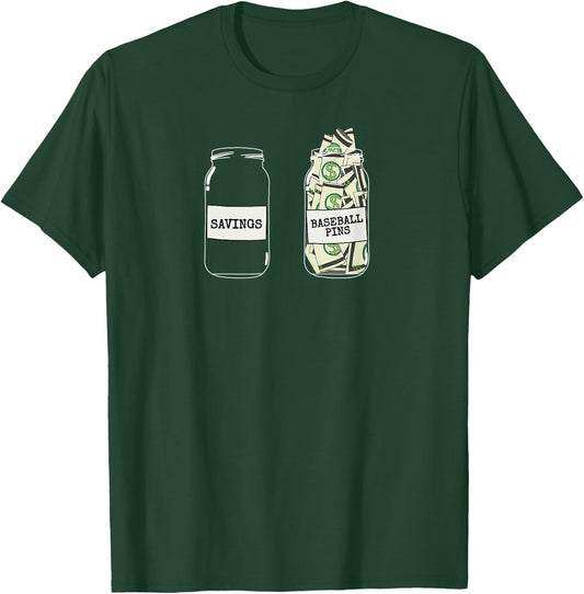 Baseball Trading Pins Baseball Pin Collector T-Shirt - T-Shirt | Forest