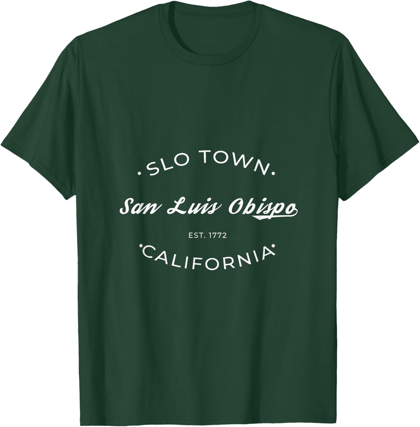 San Luis Obispo SLO Town Retro Logo T-Shirt - T-Shirt | Forest