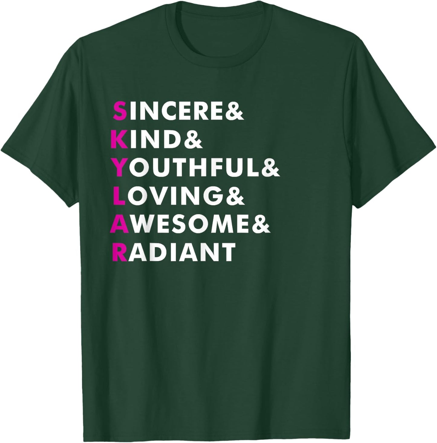 Skylar Name Shirt Personalized Gift T-Shirt - T-Shirt | Forest