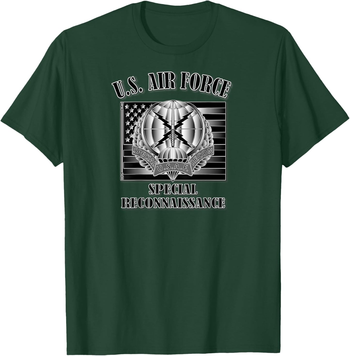 U.S. Air Force Special Reconnaissance (Back Design) T-Shirt - T-Shirt | Forest