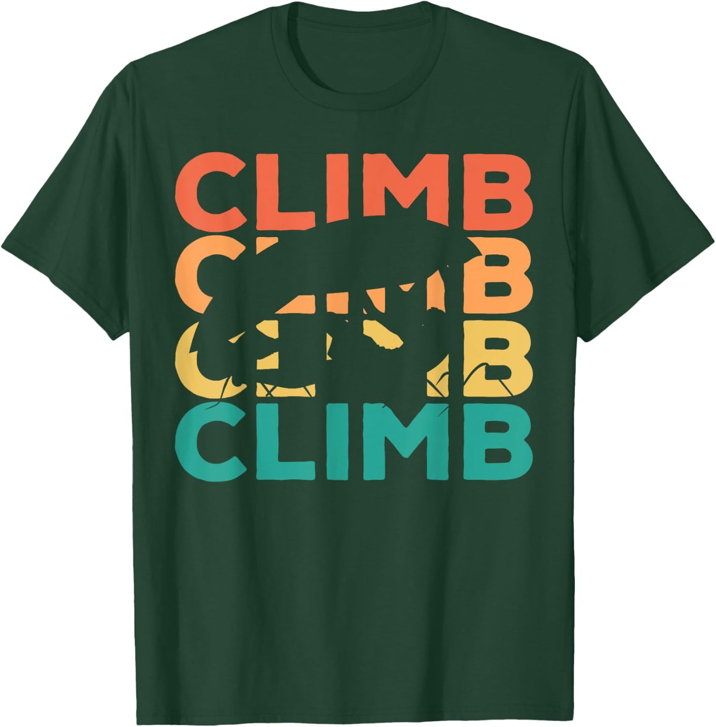 Retro Vintage Climbing Gift Climbers T-Shirt - T-Shirt | Forest