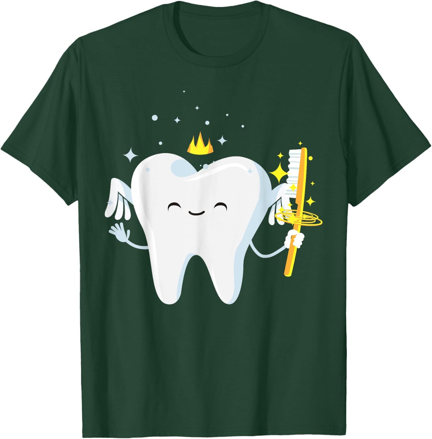 Cute Tooth Fairy Gift | Funny Dental Hygienist Fantasy Folk T-Shirt - T-Shirt | Forest