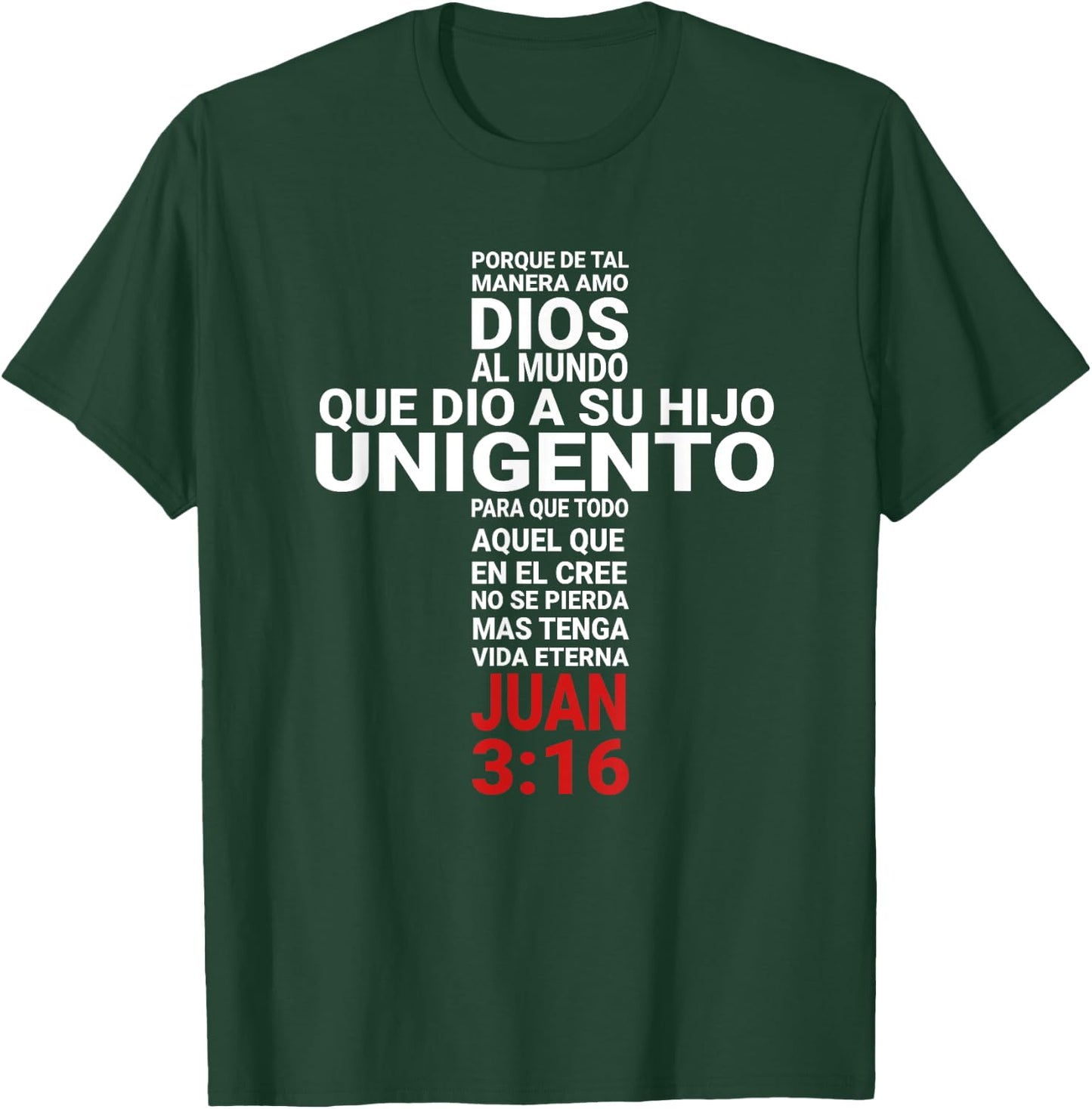 Juan 3:16 John Playera Camisa T-Shirt - T-Shirt | Forest