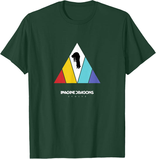 Imagine Dragons Triangle Logo Black T-Shirt - T-Shirt | Forest