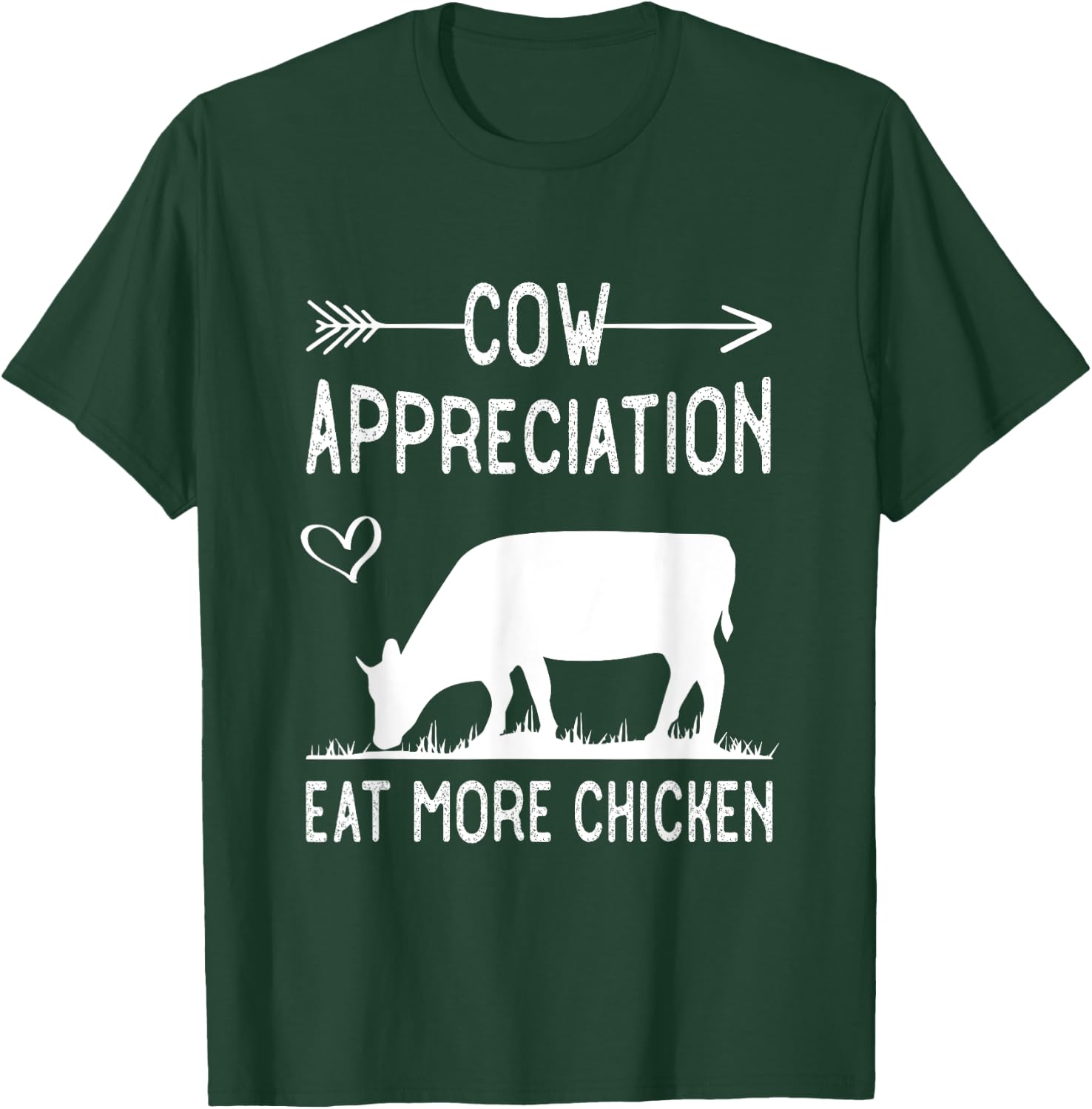 Cow appreciation eat more chicken funny Gift cows T-Shirt - T-Shirt | Forest