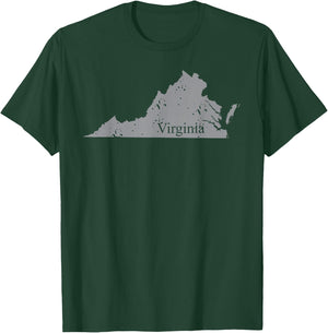 Extraordinary Virginia State Outline Travel Gift T-Shirt - T-Shirt | Forest
