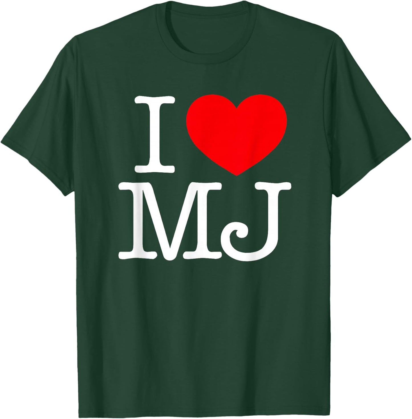 I Love (Heart) MJ T-Shirt - T-Shirt | Forest