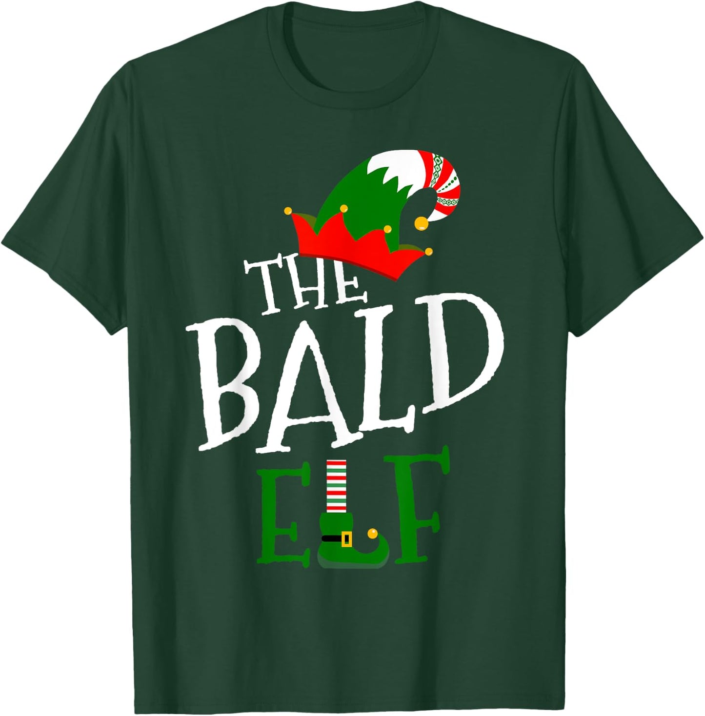 The Bald Elf Family Matching Group Gift Christmas Costume T-Shirt - T-Shirt | Forest