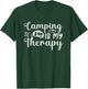 Camping is my therapy Vintage Outdoor funny camper T-Shirt - T-Shirt | Forest
