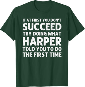 HARPER Name Personalized Birthday Funny Christmas Joke T-Shirt - T-Shirt | Forest