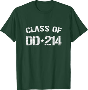 Class Of DD-214 Military Veteran Retired Military DD-214 T-Shirt - T-Shirt | Forest