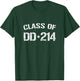 Class Of DD-214 Military Veteran Retired Military DD-214 T-Shirt - T-Shirt | Forest