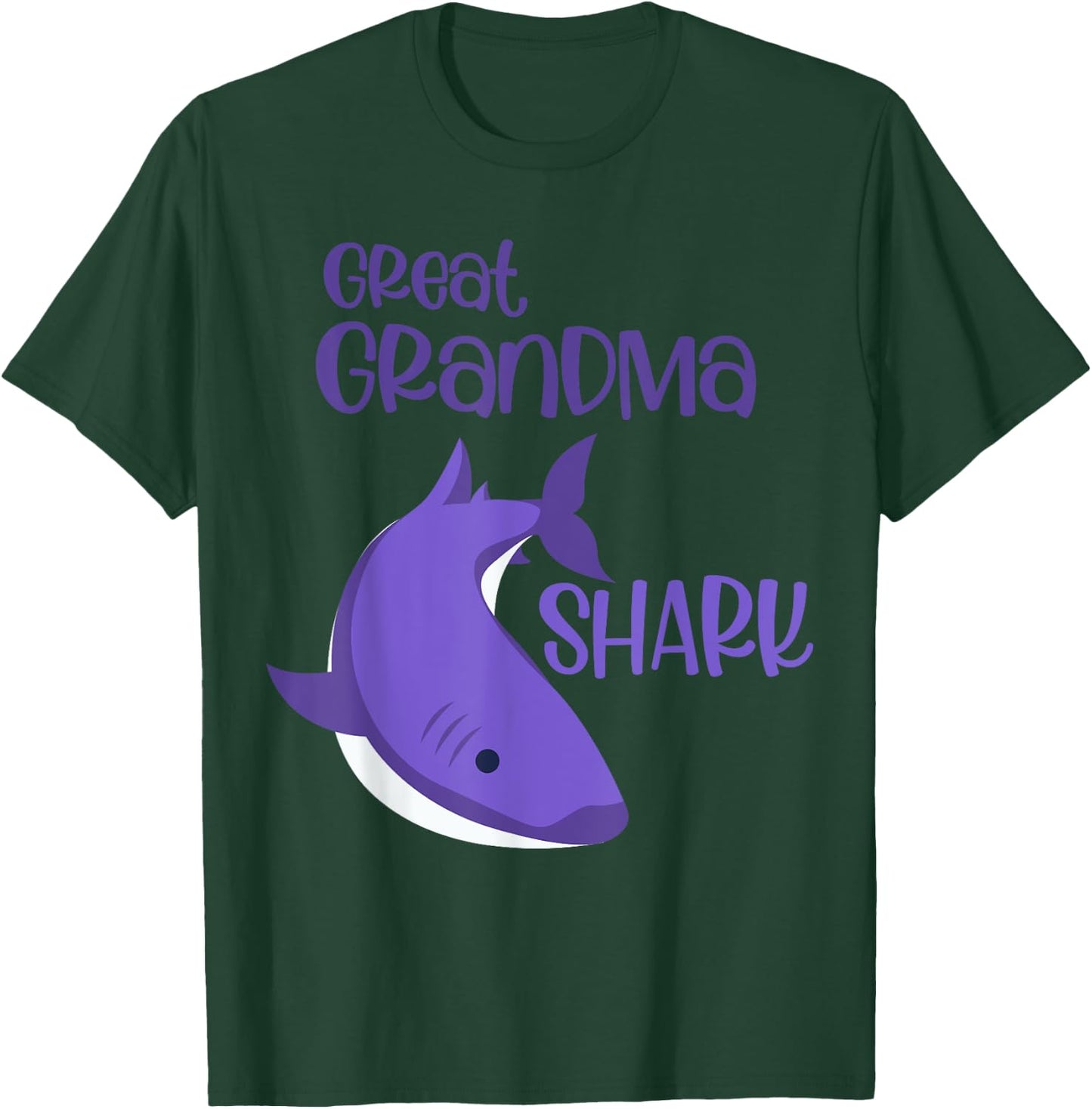 Mother's Day Funny Humor For Great Grandma Shark T-Shirt - T-Shirt | Forest