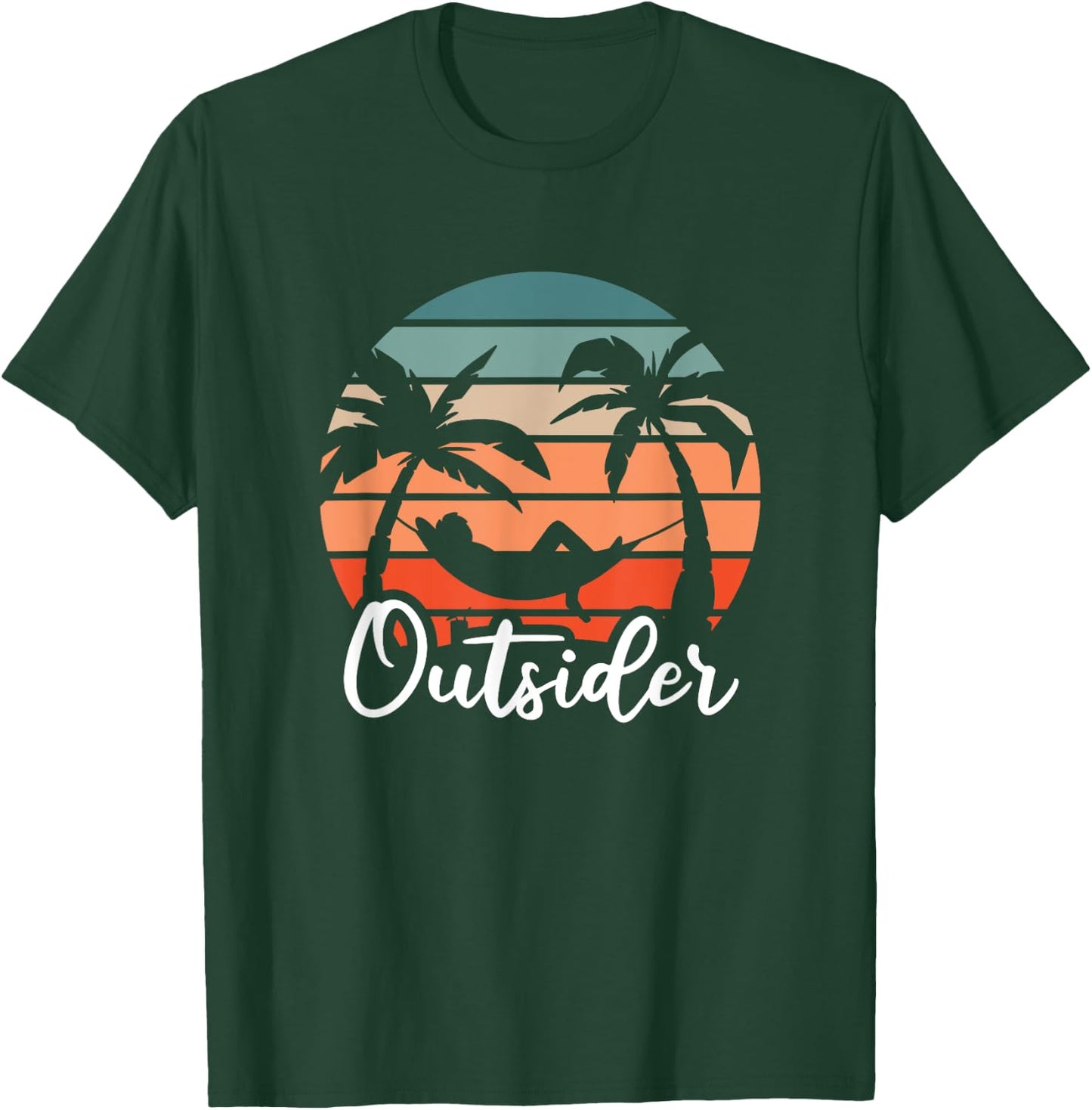 Outsider - Holiday Vacation Outdoor Lover T-Shirt - T-Shirt | Forest