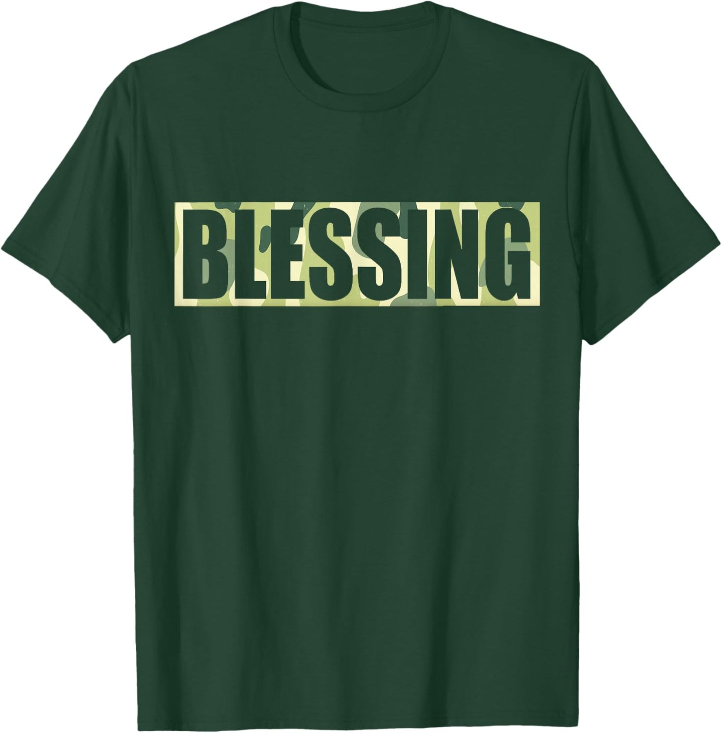 Camouflage Themed Party BLESSING IN DISGUISE Word Pun Funny T-Shirt - T-Shirt | Forest