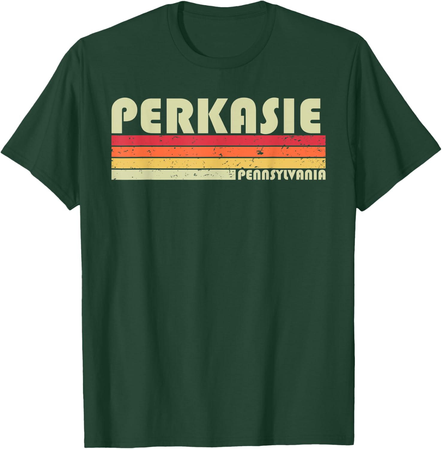 PERKASIE PA PENNSYLVANIA Funny City Home Root Gift Retro 80s T-Shirt - T-Shirt | Forest