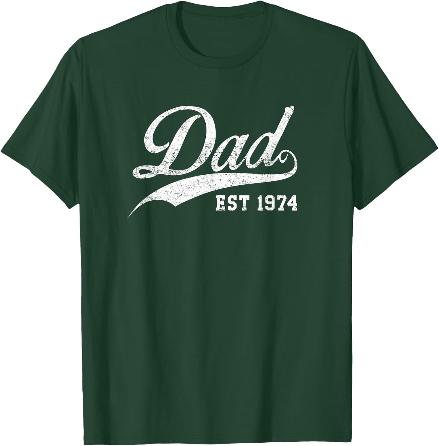 Dad Established 1974 Father's Day T-Shirt - T-Shirt | Forest