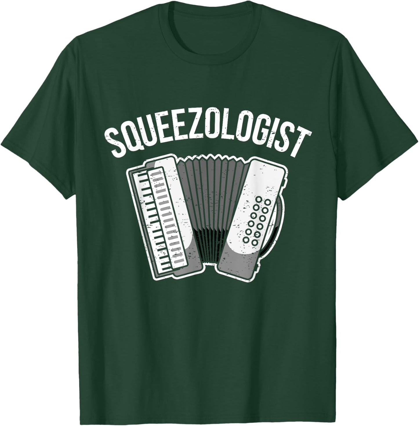 Accordion Player Schiffer Piano Accordion T-Shirt - T-Shirt | Forest