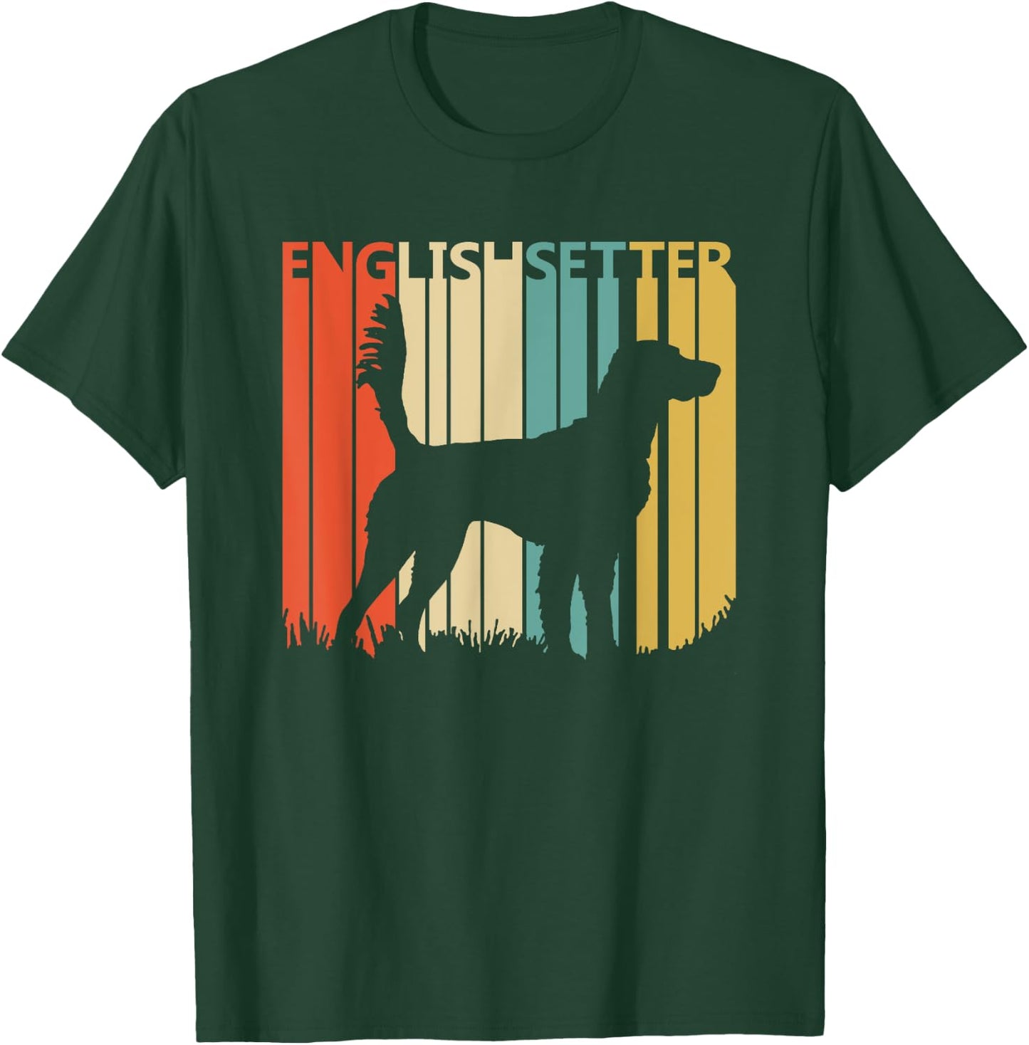 Vintage English Setter dog T-Shirt - T-Shirt | Forest