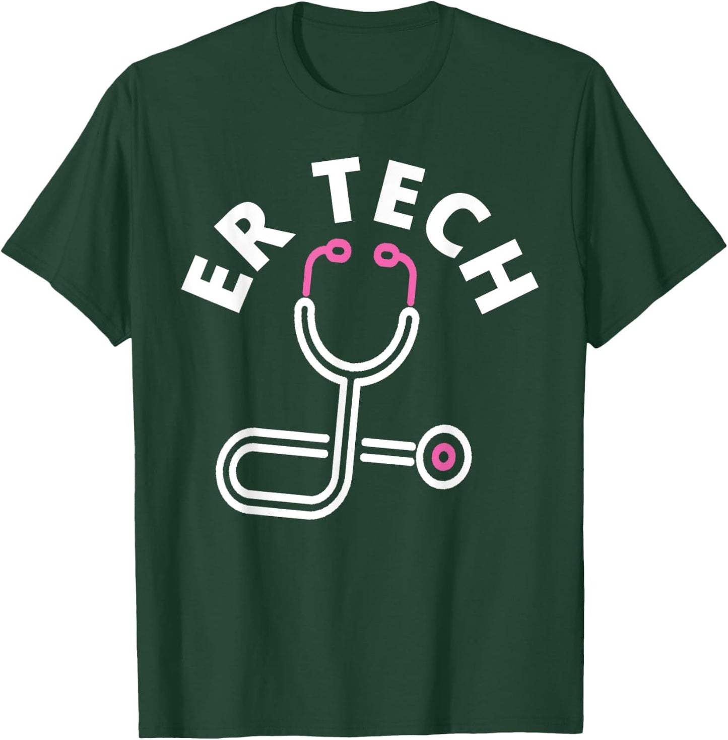 ER Tech Technicians Design - Emergency Room Nursing Staff T-Shirt - T-Shirt | Forest