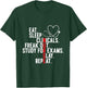 Funny Eat Sleep Clinic Freak Out Study Slay Repeat Nurse T-Shirt - T-Shirt | Forest