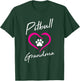 Pitbull Grandma Love Dog Paw Print Cool Animal Lover Gifts Women Girls Kids T-Shirt - T-Shirt | Forest