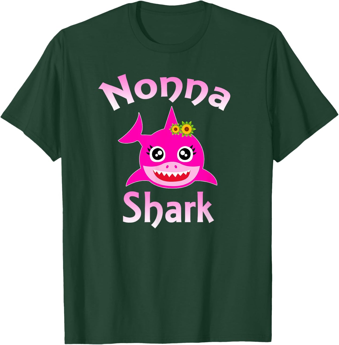 Nonna Shark Funny Italian Grandma T-Shirt - T-Shirt | Forest