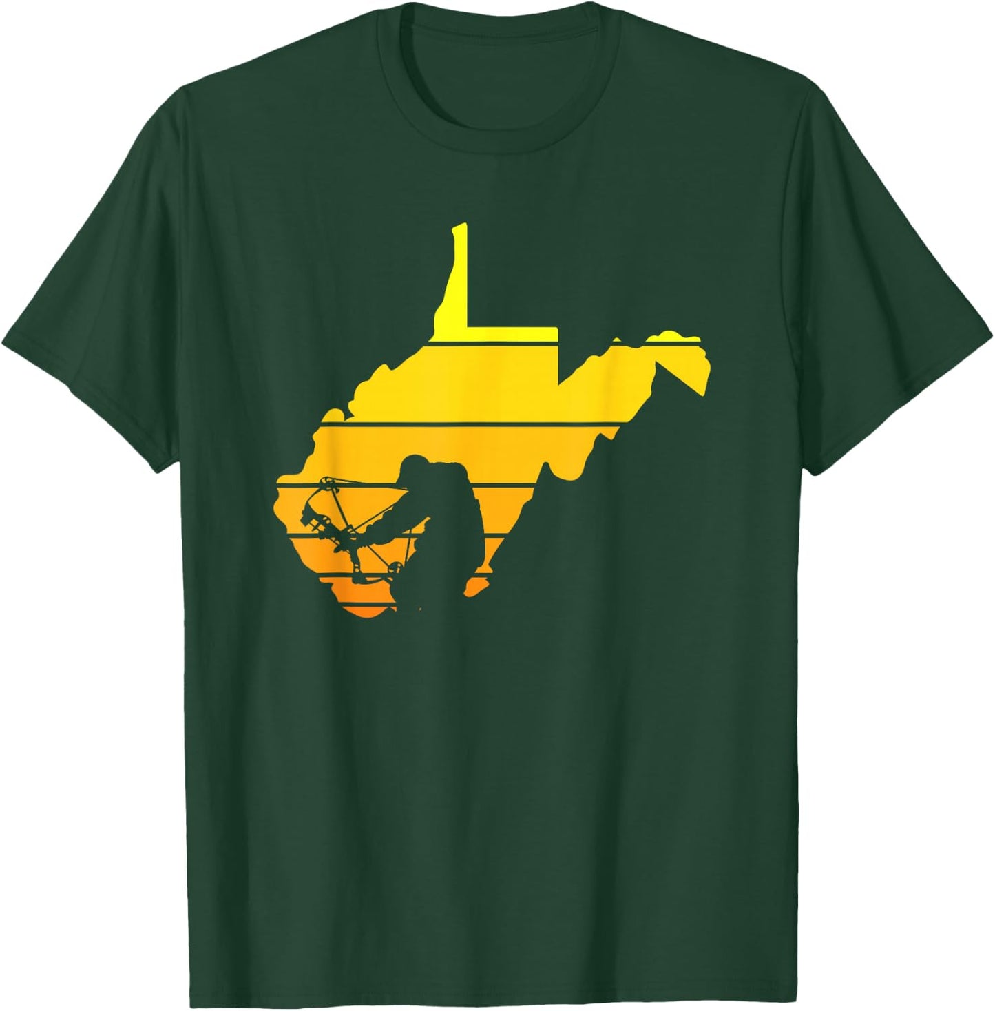 Sunset West Virginia Bowhunter T-Shirt - T-Shirt | Forest