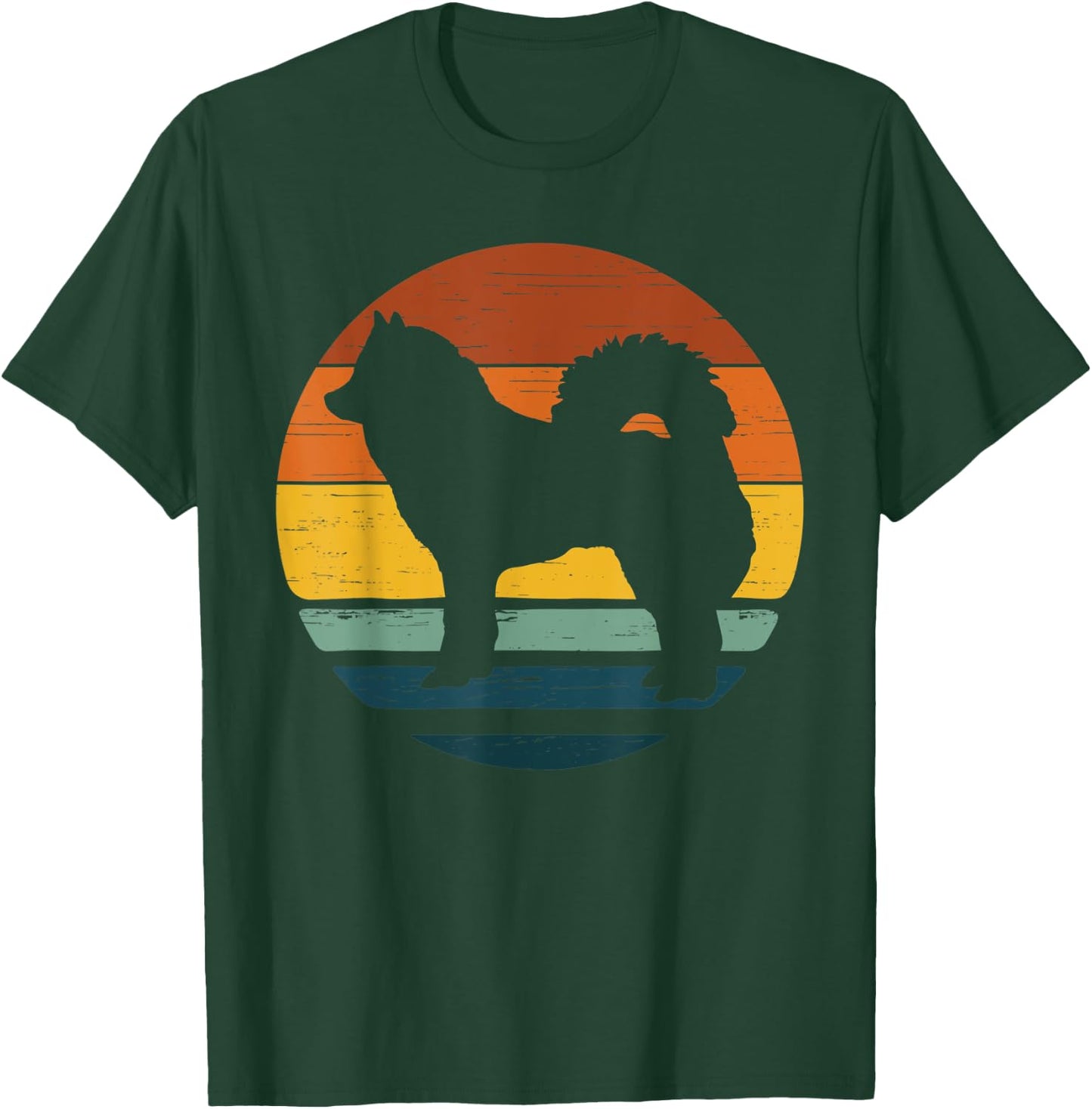 Eurasier Vintage Retro Mom Dad Dog Gift T-Shirt - T-Shirt | Forest