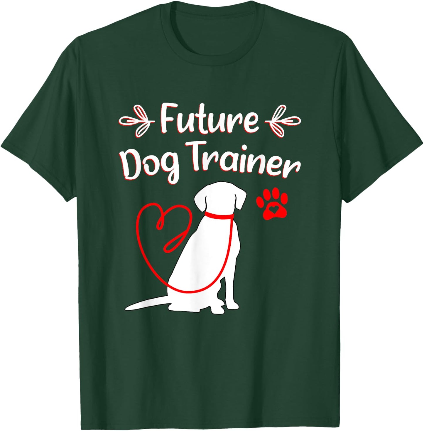 Future Dog Trainer Men Women Girls Kids T-Shirt - T-Shirt | Forest