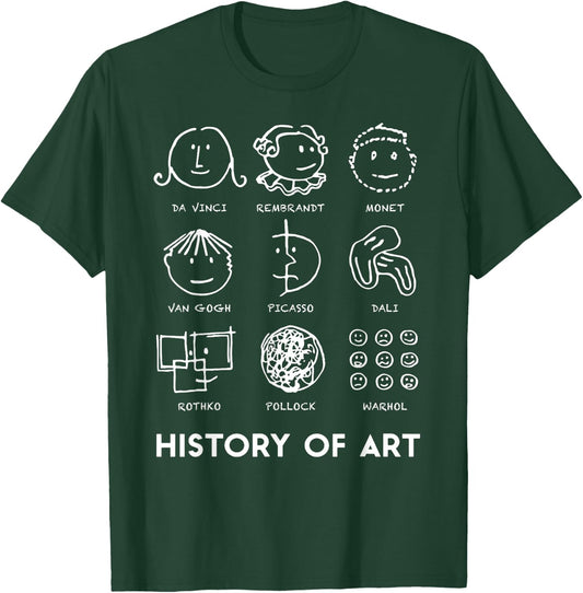 History Of Art for Teachers Students Love Art T-Shirt - T-Shirt | Forest