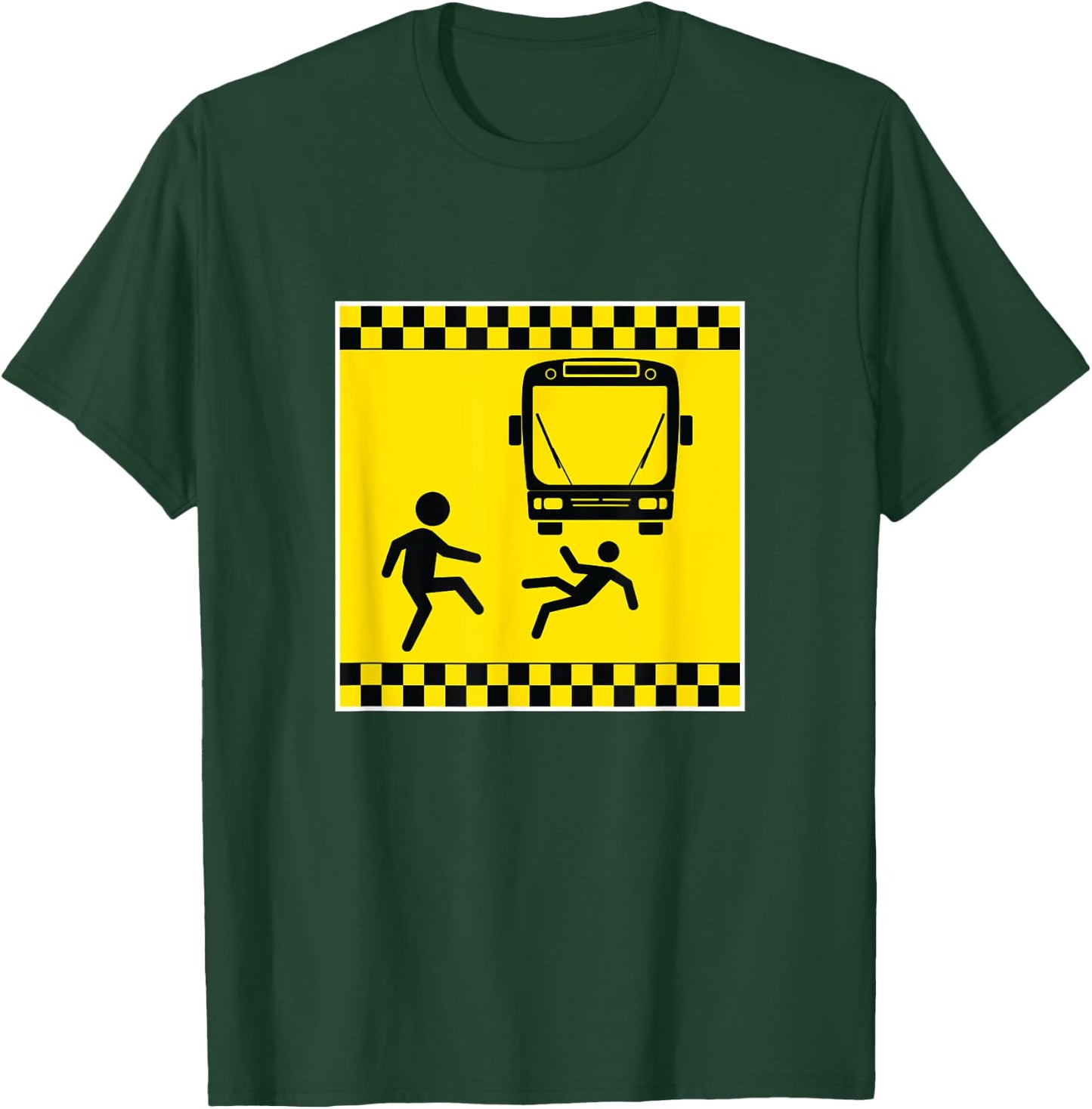 Throw Under The Bus Caution Funny Gag Gift T-Shirt - T-Shirt | Forest