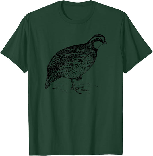 Bobwhite Quail Bird T-Shirt - T-Shirt | Forest