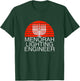 Hanukkah Lighting Engineer Funny Menorah Jewish Holiday Gift T-Shirt - T-Shirt | Forest