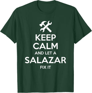 SALAZAR Funny Surname Birthday Family Tree Reunion Gift T-Shirt - T-Shirt | Forest