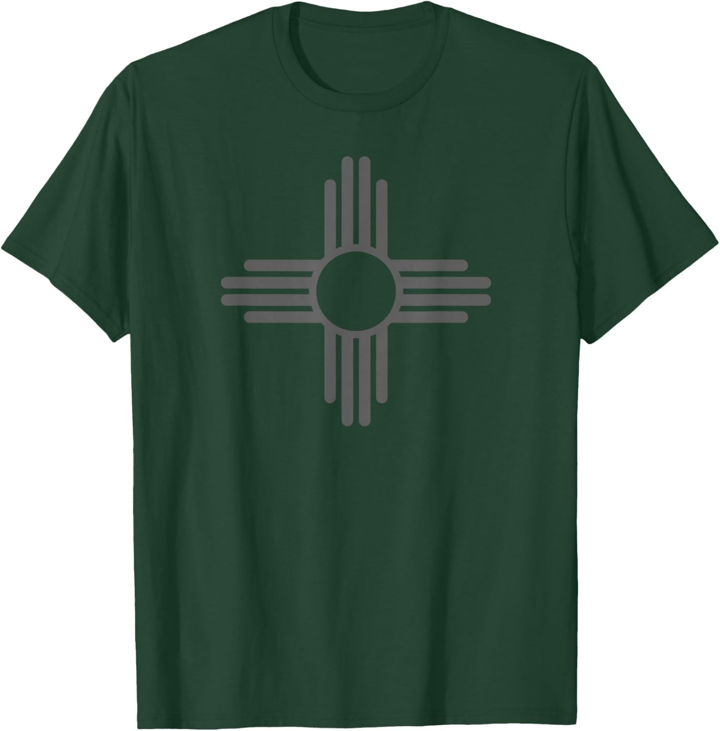 New Mexico State Flag ZIA Sun Symbol Albuquerque Santa FE T-Shirt - T-Shirt | Forest